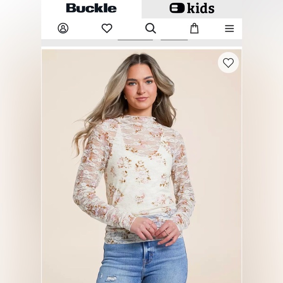 willow & root Tops - Willow & Root Brand Floral Lace Blouse